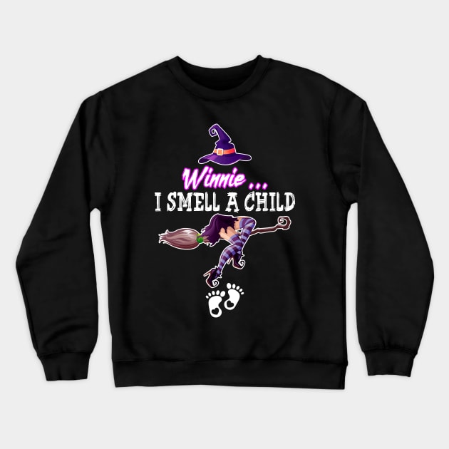 I Smell A Child Pregnancy Halloween Costumes Crewneck Sweatshirt by Simpsonfft